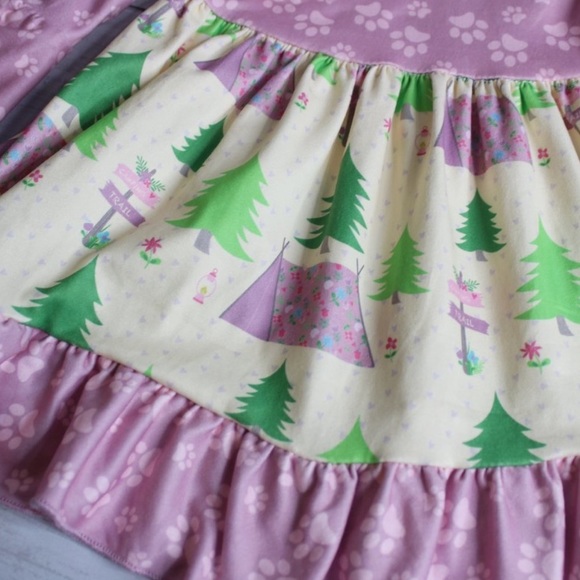 Pete & Lucy Camping Forest Long Sleeved Dress - Picture 3 of 3